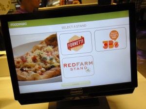 One of Foodparc's many touchscreen ordering terminals